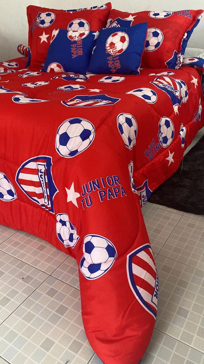 GolCama Kit de CubreCamas 5 Piezas Apoya a tu Equipo con Estilo! ⚽🏆 - [PROMOCIÓN DISPONIBLE SOLO HOY]