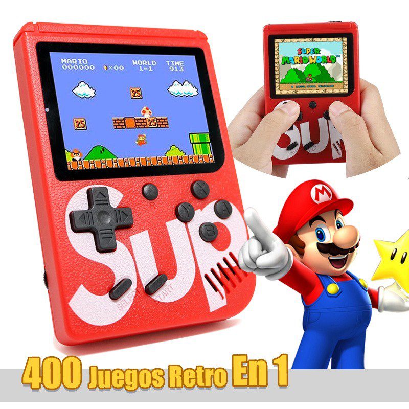 PixelBox – Mini Consola Retro 400 Juegos + Control Extra