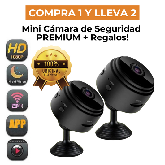 (COMPRA 1 LLEVA 2) Mini Cámara de Seguridad PREMIUM - InvisiCam [ULTRA HD]