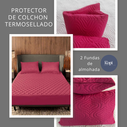 CalmaBed - Protector De Colchón + Fundas de almohadas - [PROMOCIÓN DISPONIBLE SOLO HOY]