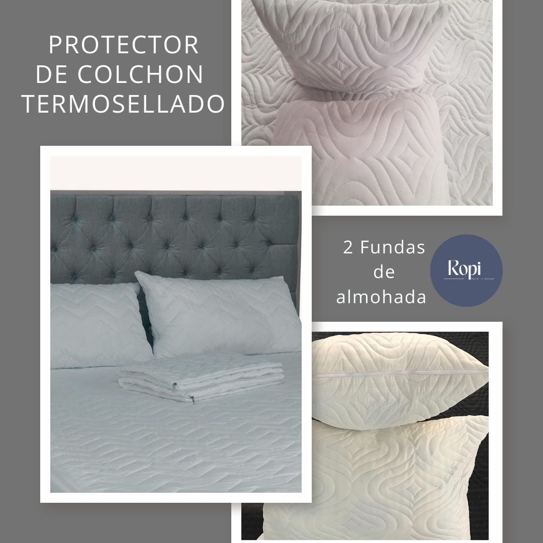 CalmaBed - Protector De Colchón + Fundas de almohadas - [PROMOCIÓN DISPONIBLE SOLO HOY]