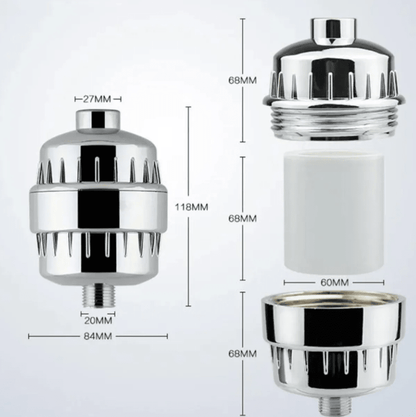 BioShower + Elimina cloro y metales pesados
