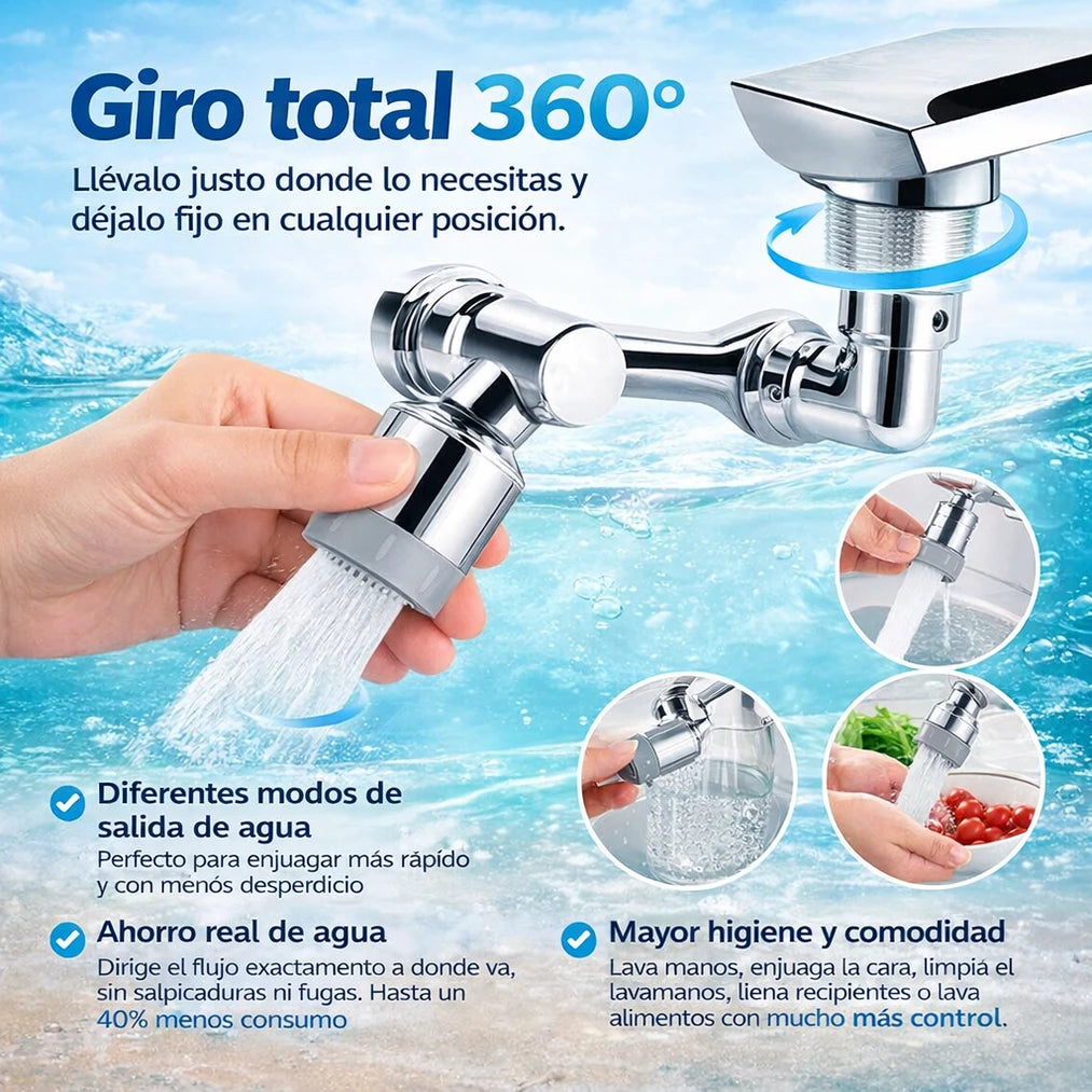 BRAZO ROBÓTICO GIRO 1080° ACERO INOXIDABLE DE VERDAD