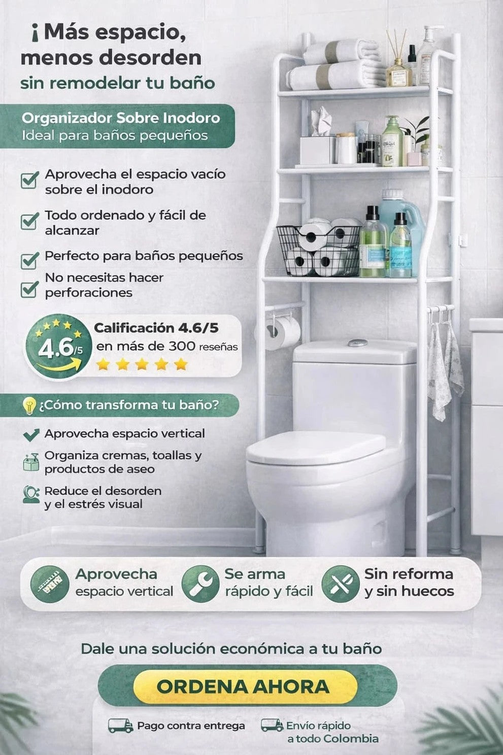 Organizador De Baño 3 Niveles - 4