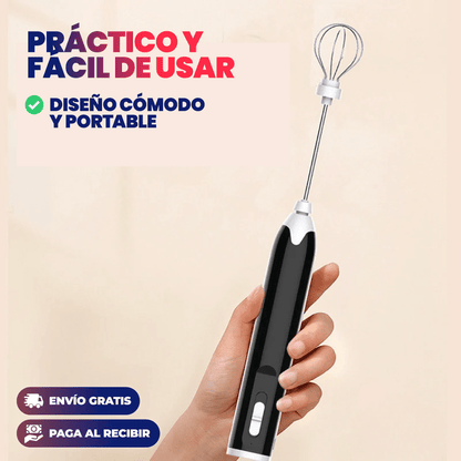 ESPUMADOR DE LECHE MULTIFUNCIONAL RECARGABLE