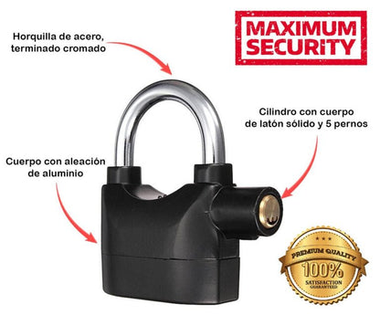 LockSafe Candado Antirrobo con Alarma - [PROMOCIÓN DISPONIBLE SOLO HOY]
