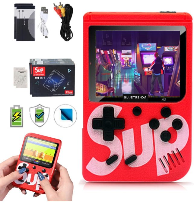 PixelBox – Mini Consola Retro 400 Juegos + Control Extra